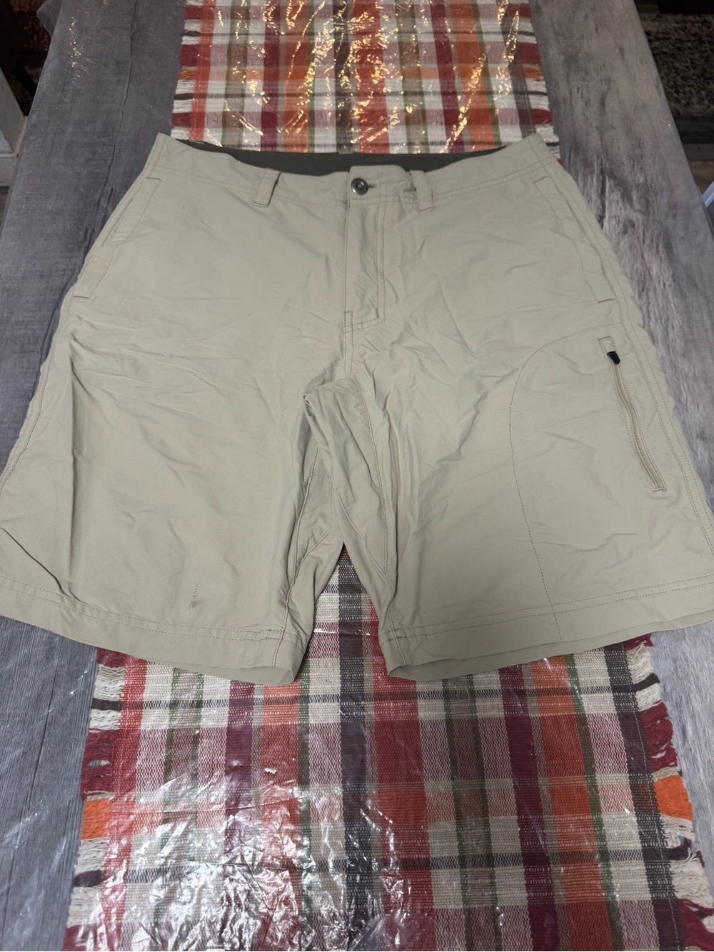 Patagonia Men's Tan Hybrid Performance Shorts